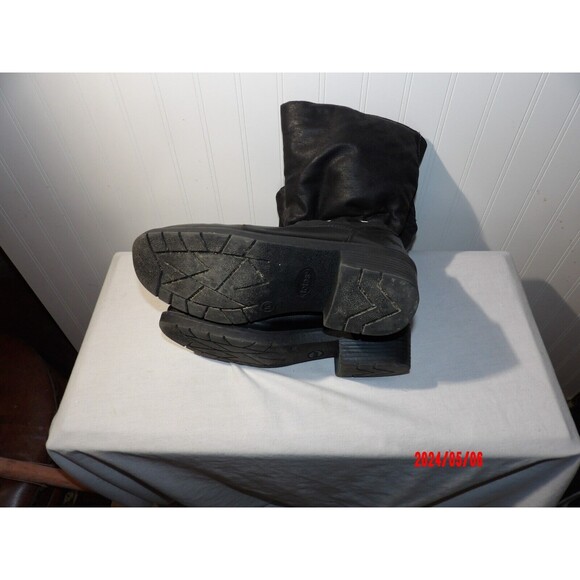 Totes black waterproof faux fur lined winter snow boots women's size 10 M - Picture 4 of 5